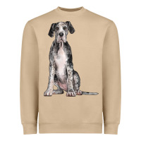 Mushroom Great Dane Dog Heavyweight Sweatshirt - LillyAllenDesigns