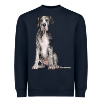 Navy Great Dane Dog Heavyweight Sweatshirt - LillyAllenDesigns
