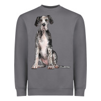 Storm Great Dane Dog Heavyweight Sweatshirt - LillyAllenDesigns