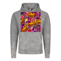 Cloud Rock halloween witchy pumpkin seamless pattern Vintage Hoodie - BundleAndBundleShop