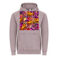 Vintage Zinc halloween witchy pumpkin seamless pattern Vintage Hoodie - BundleAndBundleShop