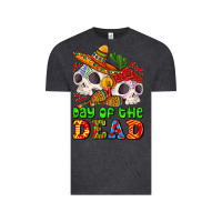 Vintage Black mexican day of the dead Vintage Tee - AdoDesignShop