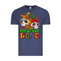 Vintage Denim mexican day of the dead Vintage Tee - AdoDesignShop