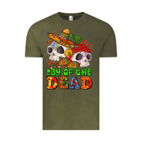 Vintage Olive mexican day of the dead Vintage Tee - AdoDesignShop