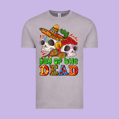Mexican Day Of The Dead Vintage Tee Designed By Adodesignshop