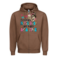 Chestnut surviving motherhood one coffee at a time Zipper Hoodie - MaliasSmallBusiness