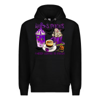 Black Hocus Pocus I Need Coffee to Focus Premium Hoodie - texasbilliewilder