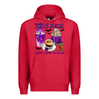 Cardinal Hocus Pocus I Need Coffee to Focus Premium Hoodie - texasbilliewilder