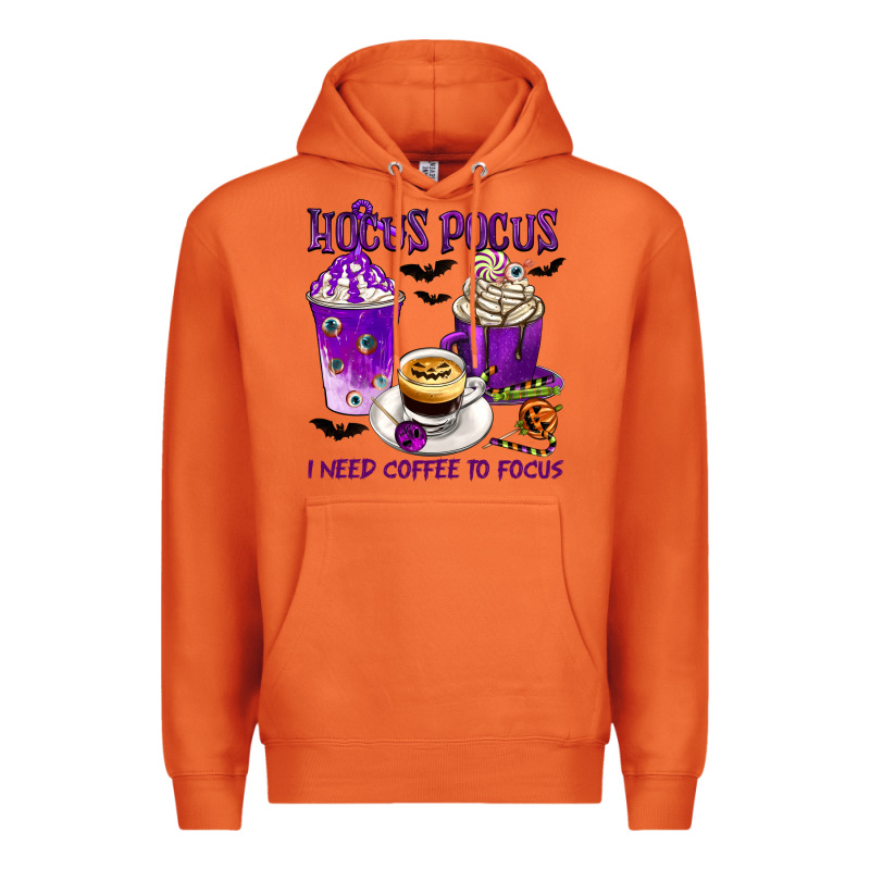 Hocus Pocus I Need Coffee To Focus Premium Hoodie by texasbilliewilder | Teevron