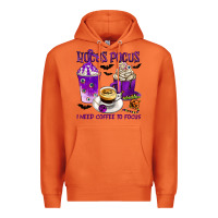 Carrot Hocus Pocus I Need Coffee to Focus Premium Hoodie - texasbilliewilder