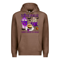 Chestnut Hocus Pocus I Need Coffee to Focus Premium Hoodie - texasbilliewilder