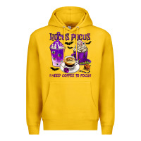 Lemon Hocus Pocus I Need Coffee to Focus Premium Hoodie - texasbilliewilder