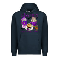 Navy Hocus Pocus I Need Coffee to Focus Premium Hoodie - texasbilliewilder