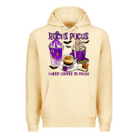 Pina Colada Hocus Pocus I Need Coffee to Focus Premium Hoodie - texasbilliewilder