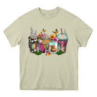 Mossy floral coffee cups Heavy Core Tee - Zillion Design Studio