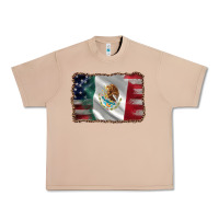 Burro mexico flag and usa flag Urban Heavy Tee - AdoDesignShop