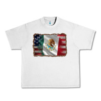 Lunar Rock mexico flag and usa flag Urban Heavy Tee - AdoDesignShop