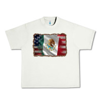 Pistachio mexico flag and usa flag Urban Heavy Tee - AdoDesignShop