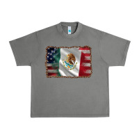Tornado mexico flag and usa flag Urban Heavy Tee - AdoDesignShop