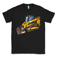 Black Compact Track Loader Classic Tee - LillyAllenDesigns