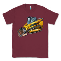 Burgundy Compact Track Loader Classic Tee - LillyAllenDesigns