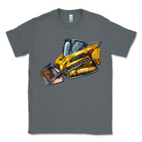 Charcoal Heather Compact Track Loader Classic Tee - LillyAllenDesigns