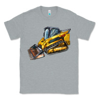 Heather Grey Compact Track Loader Classic Tee - LillyAllenDesigns