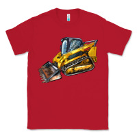 Red Compact Track Loader Classic Tee - LillyAllenDesigns