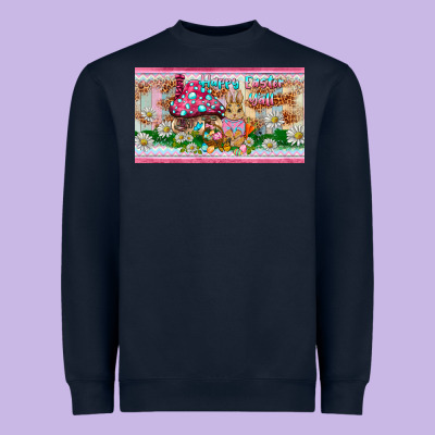 Happy Easter Y'all Rabbit Sippy Cup Heavyweight Sweatshirt Designed By Barkaloodesign