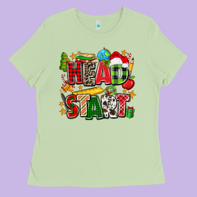 Head Start Christmas Ladies Tee Designed By Zillion Design Studio