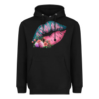 Black Eared Turquoise Pink Easter Lips Heavyweight Hoodie - Bettercallsaul