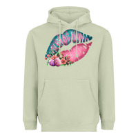 Matcha Eared Turquoise Pink Easter Lips Heavyweight Hoodie - Bettercallsaul