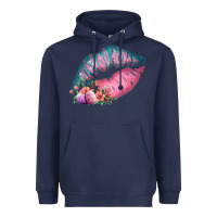 Navy Eared Turquoise Pink Easter Lips Heavyweight Hoodie - Bettercallsaul