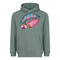 Sage Eared Turquoise Pink Easter Lips Heavyweight Hoodie - Bettercallsaul