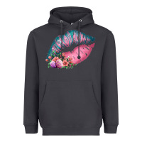 Smoke Eared Turquoise Pink Easter Lips Heavyweight Hoodie - Bettercallsaul