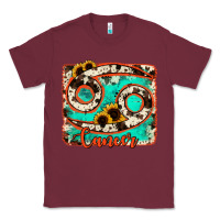 Burgundy cancer turquoise cowhide Classic Tee - RanaPortraitStore