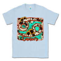 Dusty Blue cancer turquoise cowhide Classic Tee - RanaPortraitStore