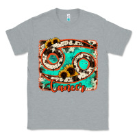 Heather Grey cancer turquoise cowhide Classic Tee - RanaPortraitStore