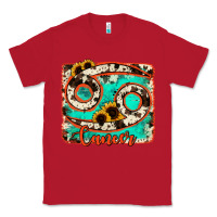 Red cancer turquoise cowhide Classic Tee - RanaPortraitStore