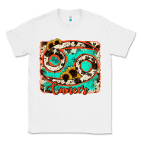White cancer turquoise cowhide Classic Tee - RanaPortraitStore