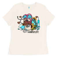 Bone nurse life western sunflower gemstone nurse Ladies Tee - JahusDesignShop