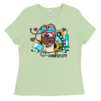Matcha nurse life western sunflower gemstone nurse Ladies Tee - JahusDesignShop