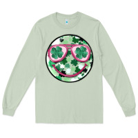 Matcha st patrick's smiley Long Sleeve Tee - MaliasSmallBusiness