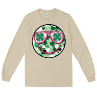 Mushroom st patrick's smiley Long Sleeve Tee - MaliasSmallBusiness