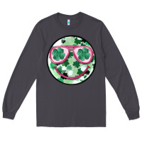 Smoke st patrick's smiley Long Sleeve Tee - MaliasSmallBusiness