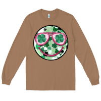 Toasted Coconut st patrick's smiley Long Sleeve Tee - MaliasSmallBusiness