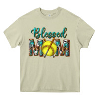 Mossy western blessed mom with softball Heavy Core Tee - texasbilliewilder
