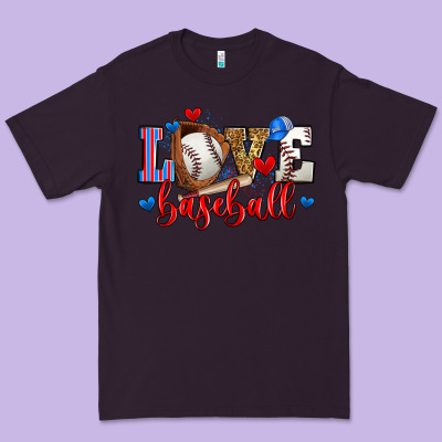 Love Baseball Premium Tee Designed By Zillion Design Studio