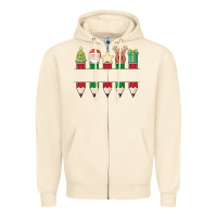 Sandshell add your personalization christmas pencils Zipper Hoodie - MaliasSmallBusiness
