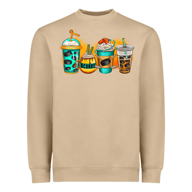 Ice Hockey Coffee Heavyweight Sweatshirt by Jasminsmagicworld | Teevron
